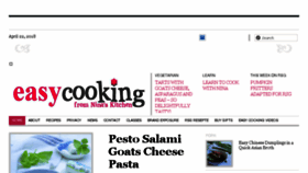 What My-easy-cooking.com website looked like in 2018 (6 years ago)