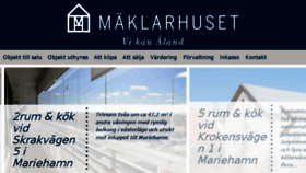 What Maklarhuset.ax website looked like in 2018 (6 years ago)