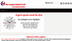 What Merclogistics.in website looked like in 2018 (6 years ago)
