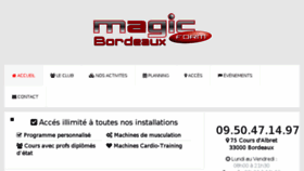 What Magicform-bordeaux.fr website looked like in 2018 (6 years ago)