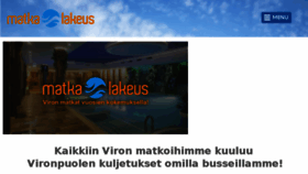 What Matkalakeus.fi website looked like in 2018 (6 years ago)