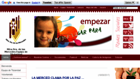 What Mercedariasdelacaridad.es website looked like in 2018 (6 years ago)