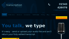 What Midlandstranscriptionservices.co.uk website looked like in 2018 (6 years ago)