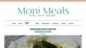 What Monimeals.com website looked like in 2018 (6 years ago)