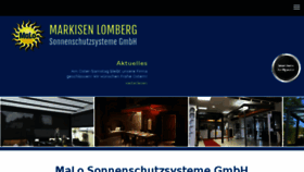 What Markisen-lomberg.de website looked like in 2018 (6 years ago)