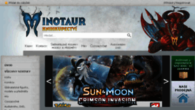 What Minotaur.cz website looked like in 2018 (6 years ago)