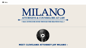 What Milanolaw.com website looked like in 2018 (6 years ago)