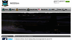 What Modsim.co.uk website looked like in 2018 (6 years ago)