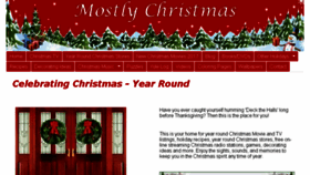 What Mostlychristmas.com website looked like in 2018 (6 years ago)