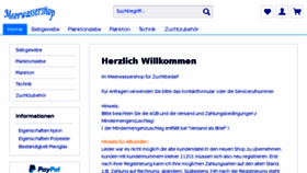 What Meerwassershop.de website looked like in 2018 (6 years ago)