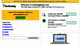 What Melodyglobal.com website looked like in 2018 (6 years ago)