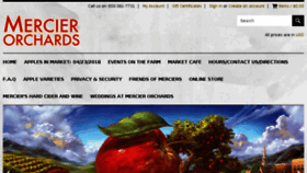 What Mercier-orchards.com website looked like in 2018 (6 years ago)