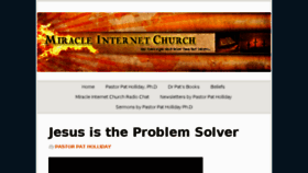 What Miracleinternetchurch.com website looked like in 2018 (6 years ago)