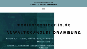 What Medienrechtberlin.de website looked like in 2018 (6 years ago)