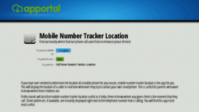 What Mobile-number-tracker-location.apportal.co website looked like in 2018 (6 years ago)