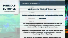 What Minigolfbutovice.cz website looked like in 2018 (6 years ago)