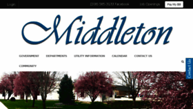 What Middleton.id.gov website looked like in 2018 (6 years ago)