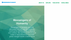 What Messengersofhumanity.org website looked like in 2018 (6 years ago)