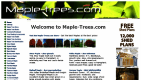 What Maple-trees.com website looked like in 2018 (6 years ago)