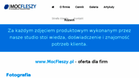 What Mocfleszy.pl website looked like in 2018 (6 years ago)
