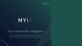 What Myia.co website looked like in 2018 (6 years ago)