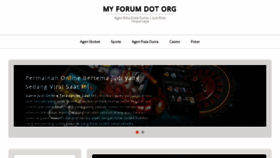 What My-forum.org website looked like in 2018 (6 years ago)