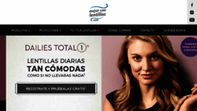 What Mejorconlentillas.com website looked like in 2018 (5 years ago)