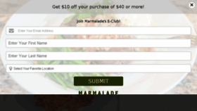 What Marmaladecafe.com website looked like in 2018 (6 years ago)