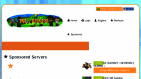 What Mc-servers.org website looked like in 2018 (6 years ago)