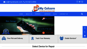 What Mycelcare.com website looked like in 2018 (6 years ago)