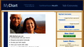 What Mychart.ynhhs.org website looked like in 2018 (6 years ago)
