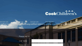What Myaccess.cookchildrens.org website looked like in 2018 (6 years ago)