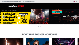 What Mandalatickets.com website looked like in 2018 (5 years ago)