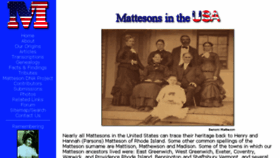 What Matteson.us website looked like in 2018 (5 years ago)