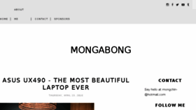 What Mongabong.com website looked like in 2018 (6 years ago)