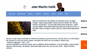 What Martinholik.cz website looked like in 2018 (6 years ago)