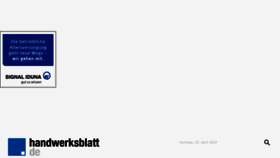What Mobil.handwerksblatt.de website looked like in 2018 (6 years ago)