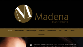 What Madena.be website looked like in 2018 (6 years ago)