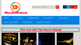 What Moviesunlock.com website looked like in 2018 (6 years ago)