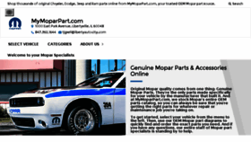 What Mymoparpart.com website looked like in 2018 (5 years ago)