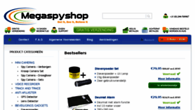 What Megaspyshop.nl website looked like in 2018 (6 years ago)
