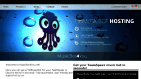 What Musicbot4you.net website looked like in 2018 (7 years ago)