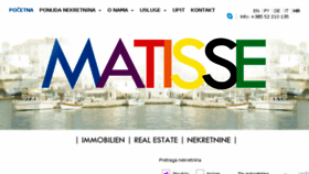 What Matisse-immobilie.com website looked like in 2018 (6 years ago)