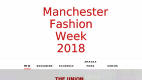 What Manchesterfashionweek.com website looked like in 2018 (6 years ago)
