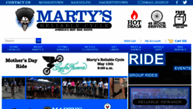 What Martysreliable.com website looked like in 2018 (6 years ago)