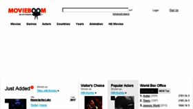 What Movieboom.biz website looked like in 2018 (5 years ago)
