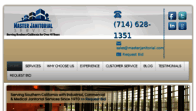 What Masterjanitorial.com website looked like in 2018 (5 years ago)