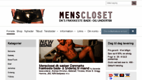 What Menscloset.dk website looked like in 2018 (6 years ago)