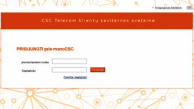 What Mano.csc.lt website looked like in 2018 (6 years ago)