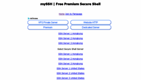 What Myssh.info website looked like in 2018 (6 years ago)